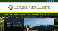 Desktop Screenshot of mountshastaecology.org